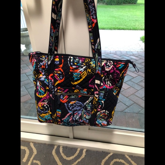 vera bradley butterfly flutter tote